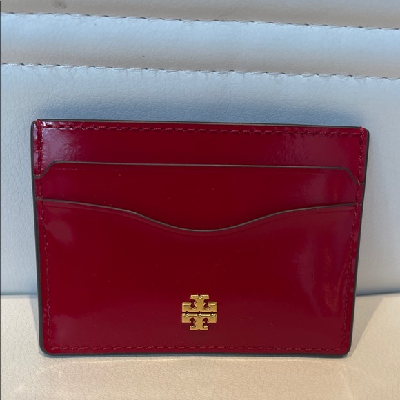 Tory Burch Handbags - NWT Tory Burch Cherry Red Card Holder